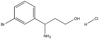 3-AMINO-3-(3-BROMOPHENYL)PROPAN-1-OL HCL 구조식 이미지