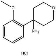 4-(2-Methoxyphenyl)oxan-4-amine hydrochloride 구조식 이미지