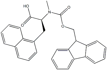 N-Fmoc-N-methyl-3-(1-naphthyl)-L-alanine Structure