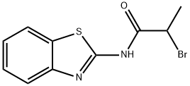 N-Benzothiazol-2-yl-2-bromo-propionamide Structure