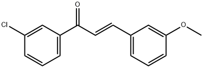 (2E)-1-(3-chlorophenyl)-3-(3-methoxyphenyl)prop-2-en-1-one 구조식 이미지