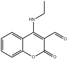 4-(ethylamino)-2-oxochromene-3-carbaldehyde Structure