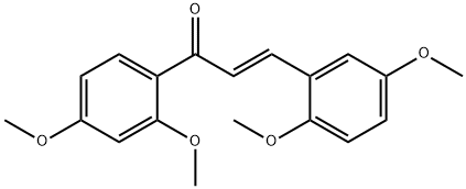 (2E)-1-(2,4-dimethoxyphenyl)-3-(2,5-dimethoxyphenyl)prop-2-en-1-one Structure