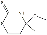 4-methoxy-4-methyl-1,3-thiazinane-2-thione Structure