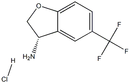 (S)-5-(TRIFLUOROMETHYL)-2,3-DIHYDROBENZOFURAN-3-AMINE HCL 구조식 이미지