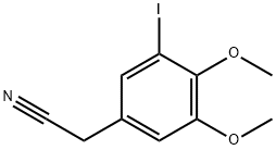 (3-Iodo-4,5-dimethoxy-phenyl)-acetonitrile 구조식 이미지