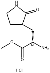 methyl (2S)-2-((tert-butoxycarbonyl)amino)-3-(2-oxo-1l2-pyrrolidin-3-yl)propanoate HCl Structure