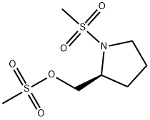 2-Pyrrolidinemethanol, 1-(methylsulfonyl)-, methanesulfonate (ester), (S)- (9CI) 구조식 이미지