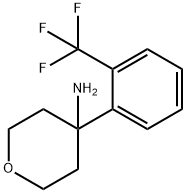 4-[2-(Trifluoromethyl)phenyl]oxan-4-amine Structure