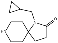 1-(Cyclopropylmethyl)-1,8-diazaspiro[4.5]decan-2-one 구조식 이미지