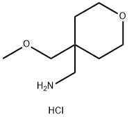 [4-(Methoxymethyl)oxan-4-yl]methanaminehydrochloride Structure