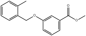 3-(2-Methyl-benzyloxy)-benzoic acid methyl ester Structure