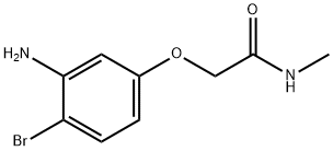 2-(3-Amino-4-bromo-phenoxy)-N-methyl-acetamide Structure