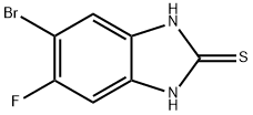 5-BROMO-6-FLUORO-1H-BENZO[D]IMIDAZOLE-2(3H)-THIONE 구조식 이미지