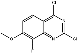 2,4-dichloro-8-fluoro-7-methoxyquinazoline Structure