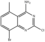 8-bromo-2-chloro-5-methylquinazolin-4-amine Structure
