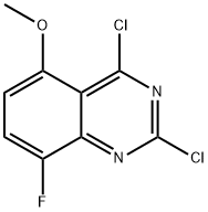 2,4-dichloro-8-fluoro-5-methoxyquinazoline Structure