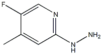 5-Fluoro-2-hydrazinyl-4-methylpyridine 구조식 이미지