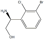 (S)-2-amino-2-(3-bromo-2-chlorophenyl)ethanol Structure