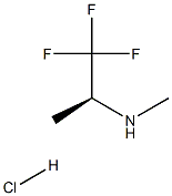 (2S)-1,1,1-trifluoro-N-methylpropan-2-amine:hydrochloride Structure