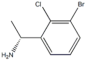 (1R)-1-(3-BROMO-2-CHLOROPHENYL)ETHYLAMINE 구조식 이미지