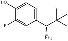 4-((1S)-1-AMINO-2,2-DIMETHYLPROPYL)-2-FLUOROPHENOL Structure