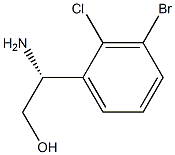 (R)-2-amino-2-(3-bromo-2-chlorophenyl)ethanol 구조식 이미지