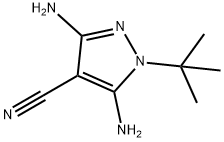 3,5-DIAMINO-1-(TERT-BUTYL)-1H-PYRAZOLE-4-CARBONITRILE Structure