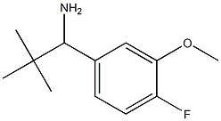 1-(4-FLUORO-3-METHOXYPHENYL)-2,2-DIMETHYLPROPYLAMINE Structure