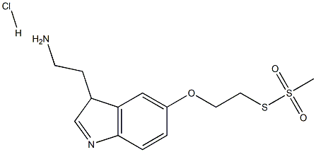 2-[5-(2-methylsulfonylsulfanylethoxy)-3H-indol-3-yl]ethanamine:hydrochloride 구조식 이미지