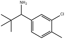 1-(3-CHLORO-4-METHYLPHENYL)-2,2-DIMETHYLPROPYLAMINE Structure