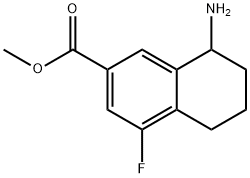 METHYL8-AMINO-4-FLUORO-5,6,7,8-TETRAHYDRONAPHTHALENE-2-CARBOXYLATE 구조식 이미지