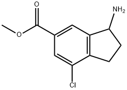 methyl3-amino-7-chloro-2,3-DIHYDRO-1H-indene-5-carboxylate Structure