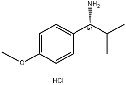 (1R)-1-(4-METHOXYPHENYL)-2-METHYLPROPAN-1-AMINE HYDROCHLORIDE Structure