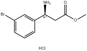 (S)-METHYL 3-AMINO-3-(3-BROMOPHENYL)PROPANOATE HCL Structure