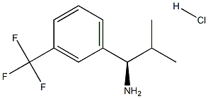 (R)-2-METHYL-1-(3-(TRIFLUOROMETHYL)PHENYL)PROPAN-1-AMINE HYDROCHLORIDE Structure