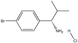 (1S)-1-(4-BROMOPHENYL)-2-METHYLPROPYLAMINE HYDROCHLORIDE Structure