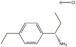 (1S)-1-(4-ETHYLPHENYL)PROPAN-1-AMINE HYDROCHLORIDE Structure