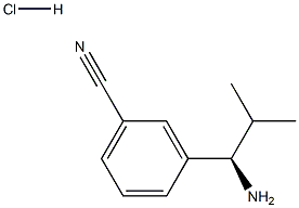 3-((R)-1-AMINO-2-METHYLPROPYL)BENZONITRILE HYDROCHLORIDE 구조식 이미지