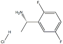 (S)-1-(2,5-DIFLUOROPHENYL)ETHANAMINE HYDROCHLORIDE Structure