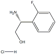 (2R)-2-AMINO-2-(2-FLUOROPHENYL)ETHAN-1-OL HYDROCHLORIDE Structure