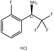 (R)-2,2,2-trifluoro-1-(2-fluorophenyl)ethan-1-amine hydrochloride 구조식 이미지