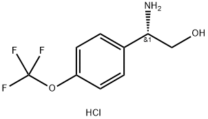 (2S)-2-AMINO-2-[4-(TRIFLUOROMETHOXY)PHENYL]ETHAN-1-OL HYDROCHLORIDE Structure