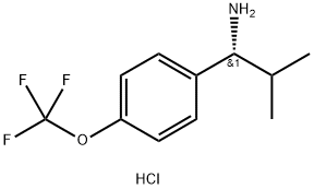 (1R)-2-METHYL-1-[4-(TRIFLUOROMETHOXY)PHENYL]PROPYLAMINE HYDROCHLORIDE Structure