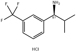 (S)-2-METHYL-1-[3-(TRIFLUOROMETHYL)PHENYL]PROPYLAMINE 구조식 이미지