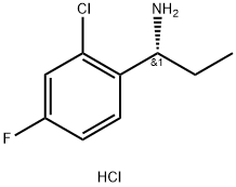 (1R)-1-(2-CHLORO-4-FLUOROPHENYL)PROPYLAMINE HYDROCHLORIDE Structure