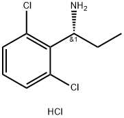 (1R)-1-(2,6-DICHLOROPHENYL)PROPAN-1-AMINE HYDROCHLORIDE 구조식 이미지
