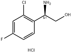 (2R)-2-AMINO-2-(2-CHLORO-4-FLUOROPHENYL)ETHAN-1-OL HYDROCHLORIDE Structure