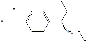 (1S)-2-METHYL-1-[4-(TRIFLUOROMETHYL)PHENYL]PROPYLAMINE HYDROCHLORIDE Structure