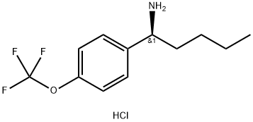 (1S)-1-[4-(TRIFLUOROMETHOXY)PHENYL]PENTYLAMINE HYDROCHLORIDE 구조식 이미지